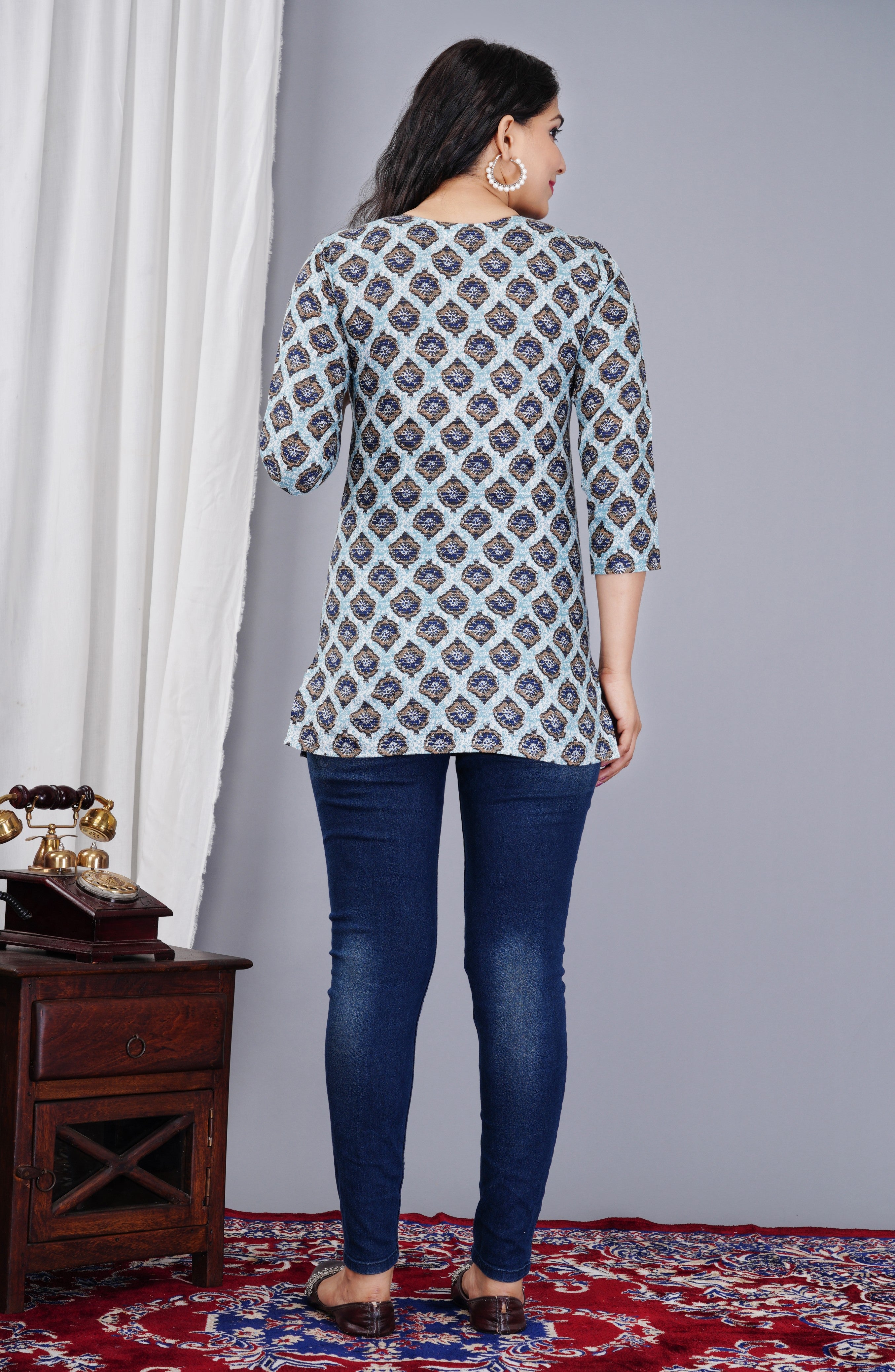 Peacock Short Kurti