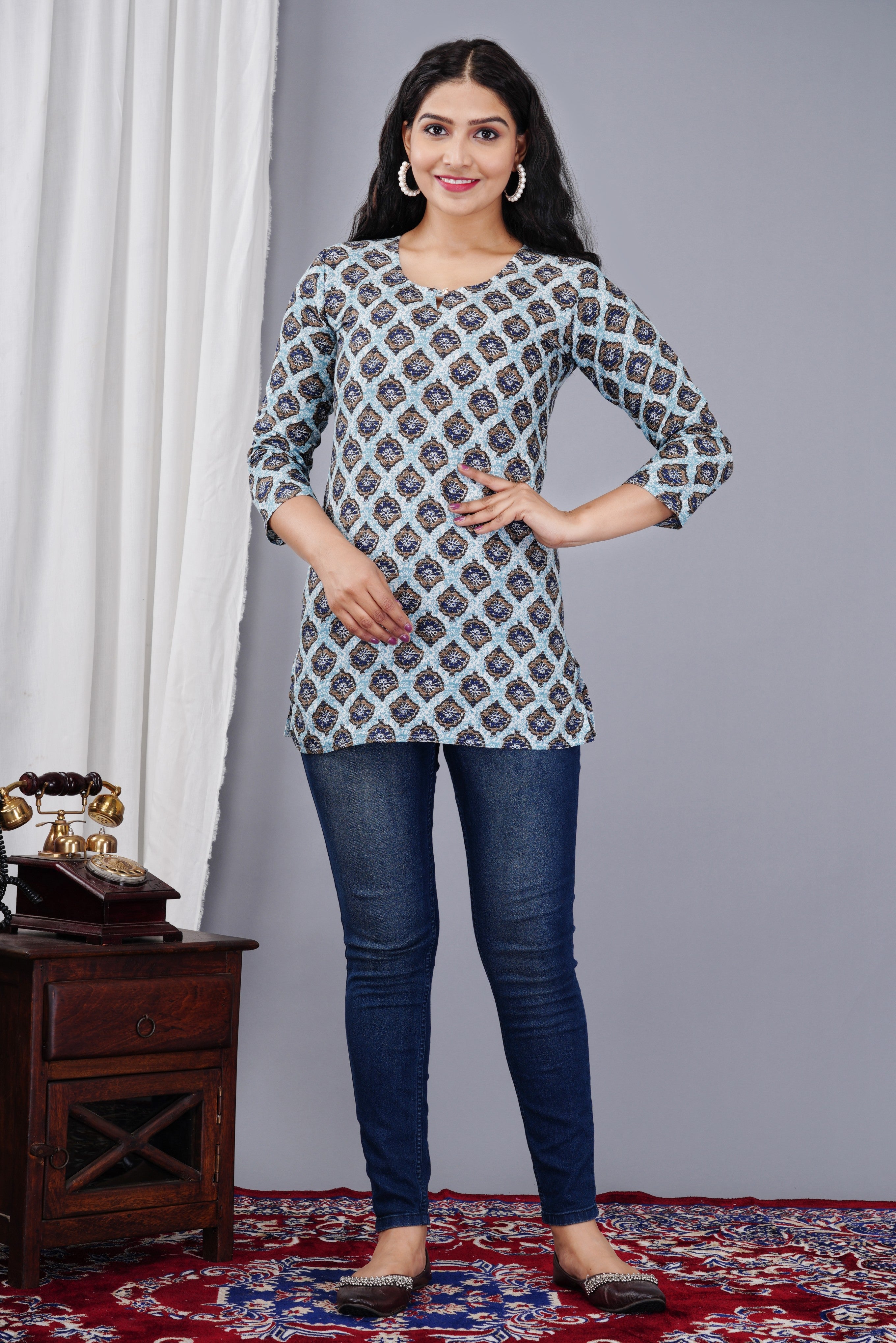 Peacock Short Kurti