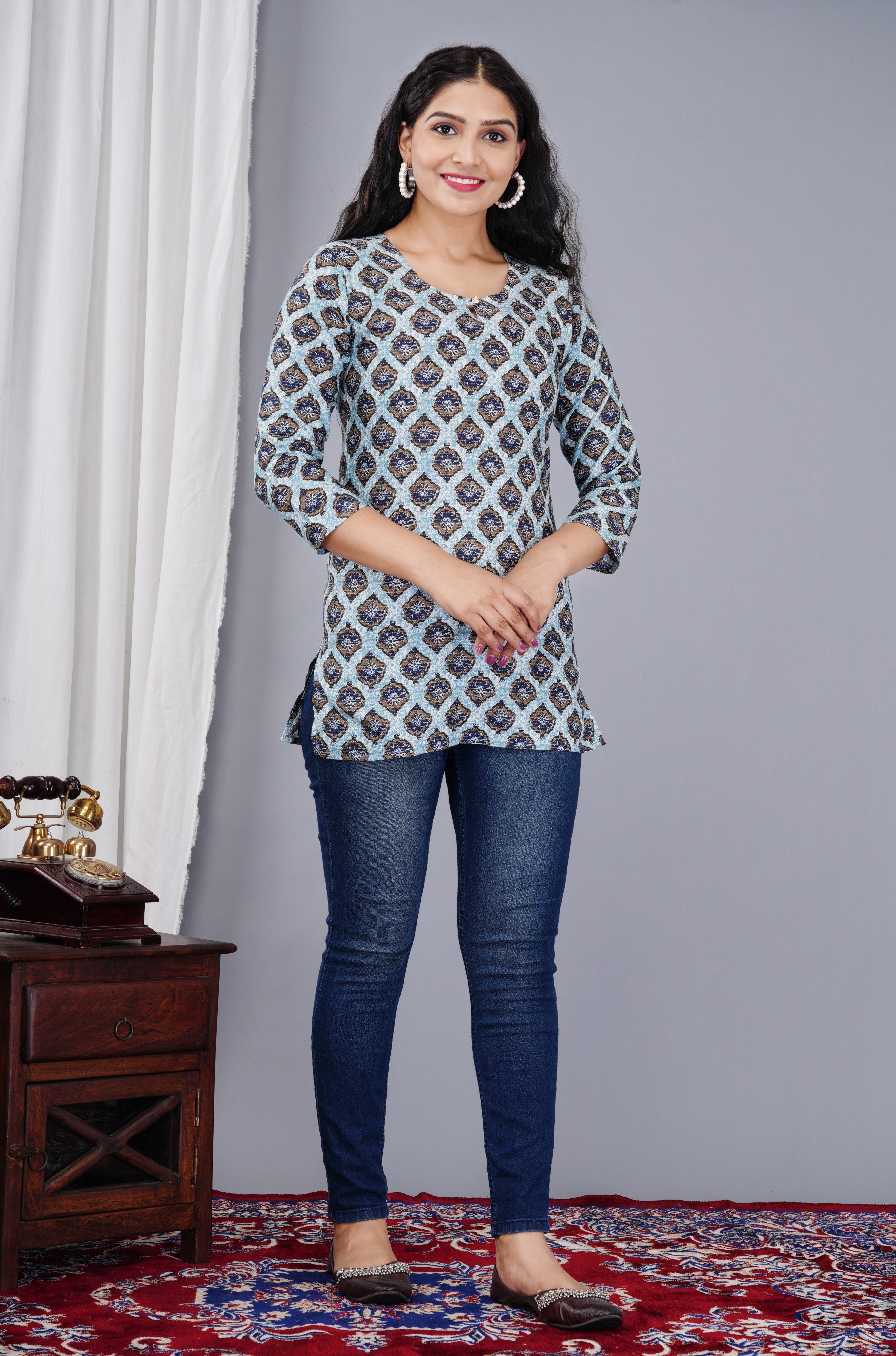 Peacock Short Kurti