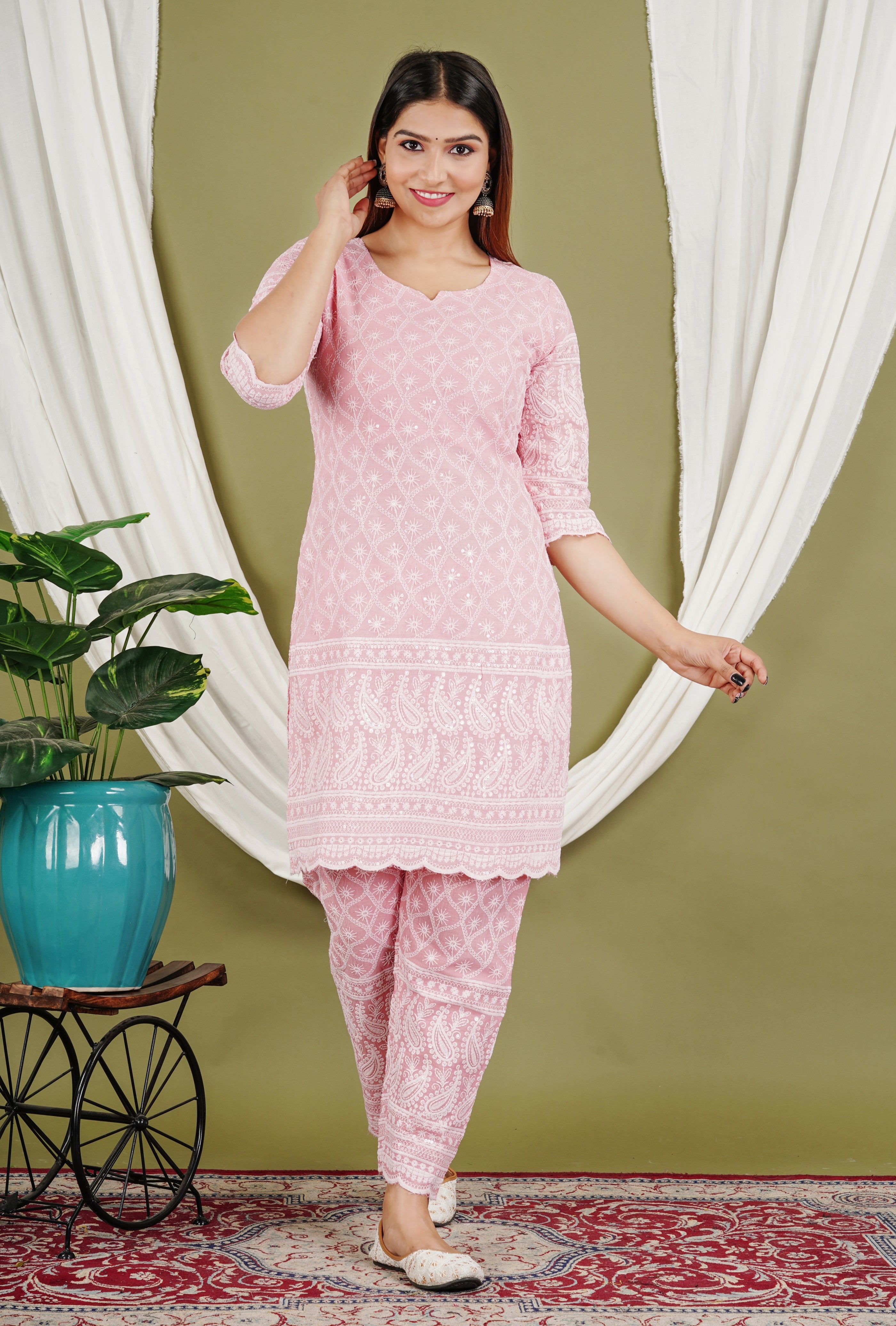 Chikankari Co-ord Set