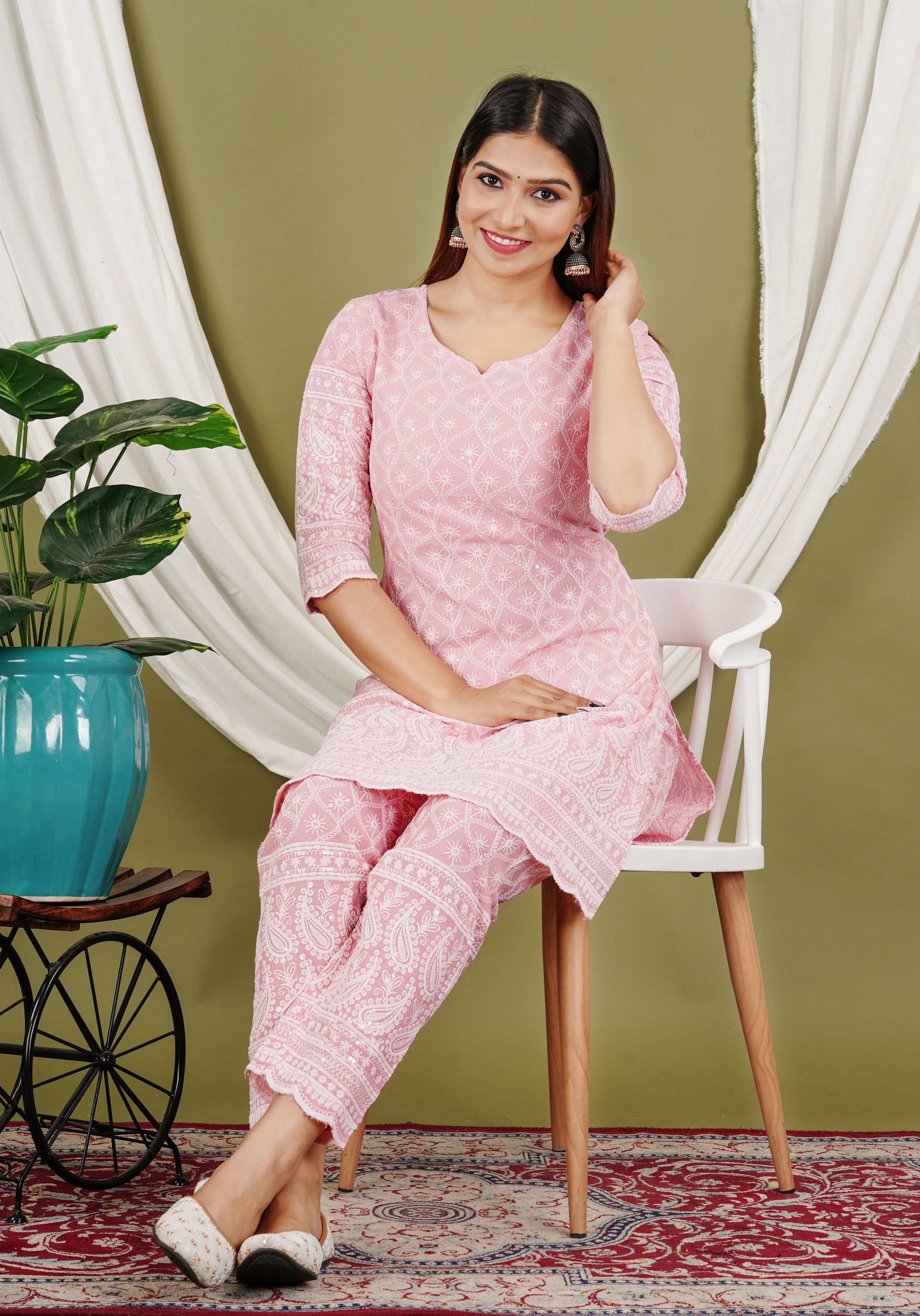 Chikankari Co-ord Set