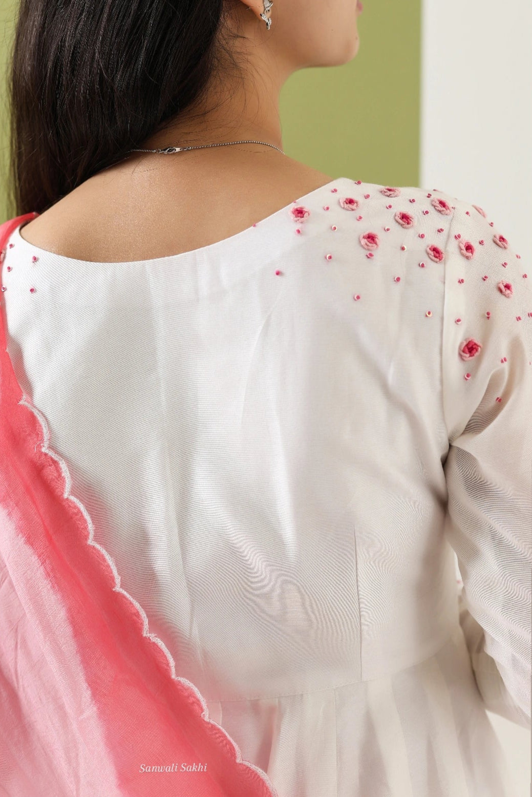 Rose Ombré Anarkali Set
