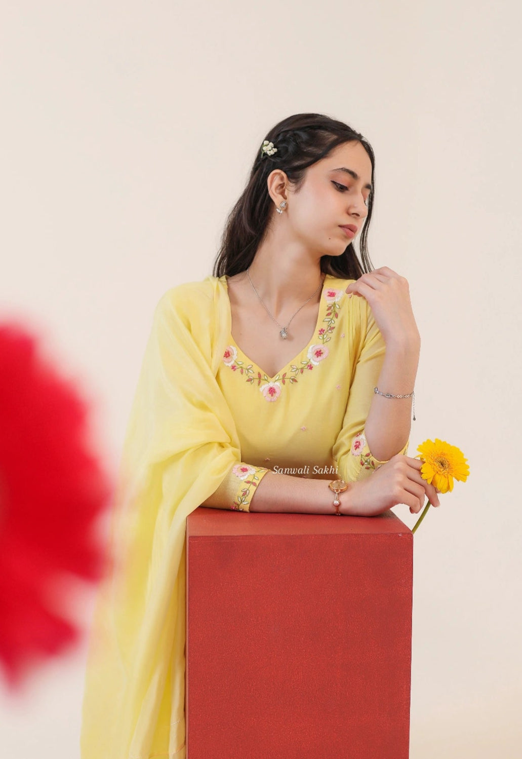 Sunlit Rose Suit Set