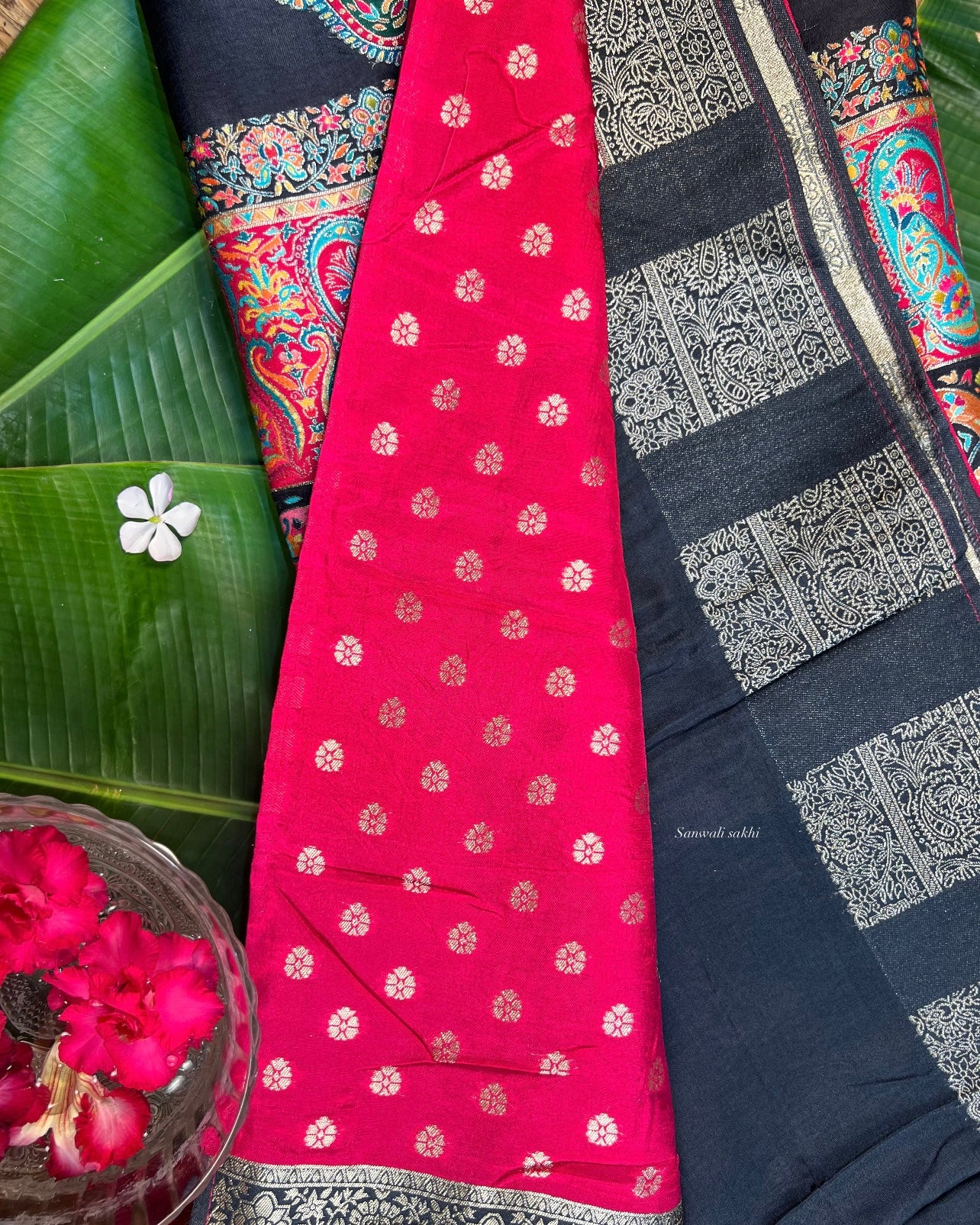 Saanjh Pashmina Mysore Silk Saree