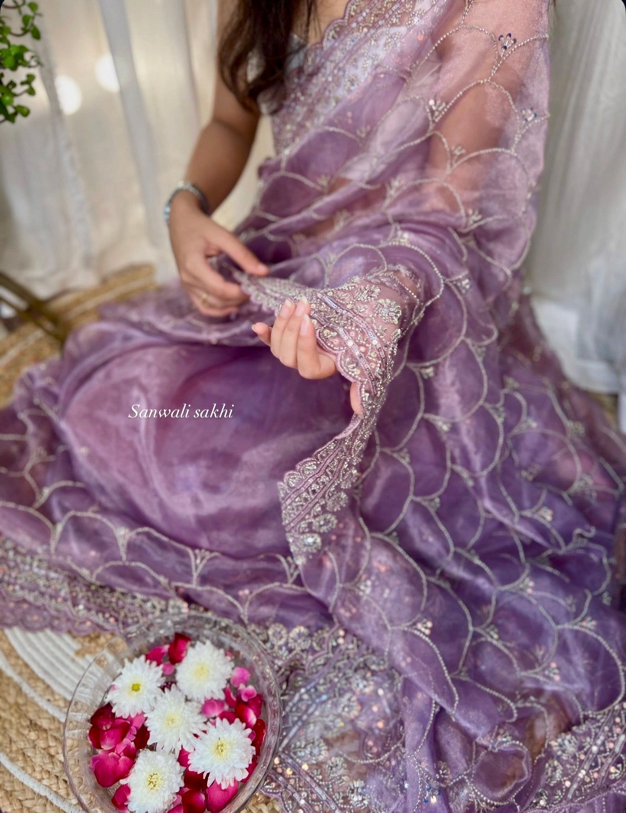 Zariya Tissue organza Saree