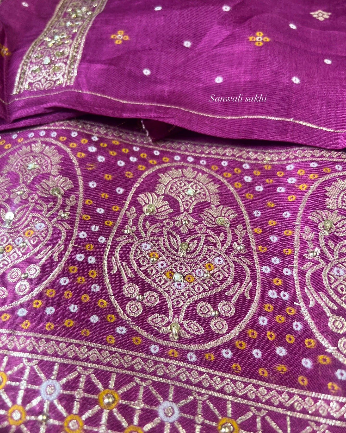 Kalyani jacquard silk suit set