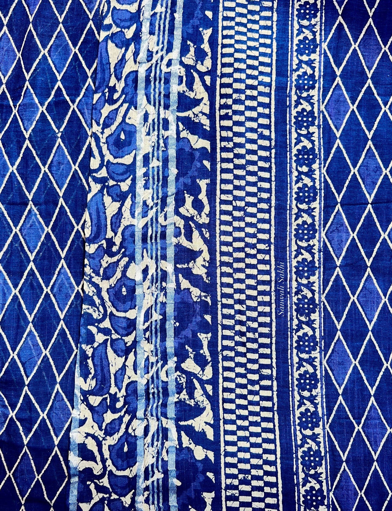 Linen Leher- Blockprinted Linen Sarees