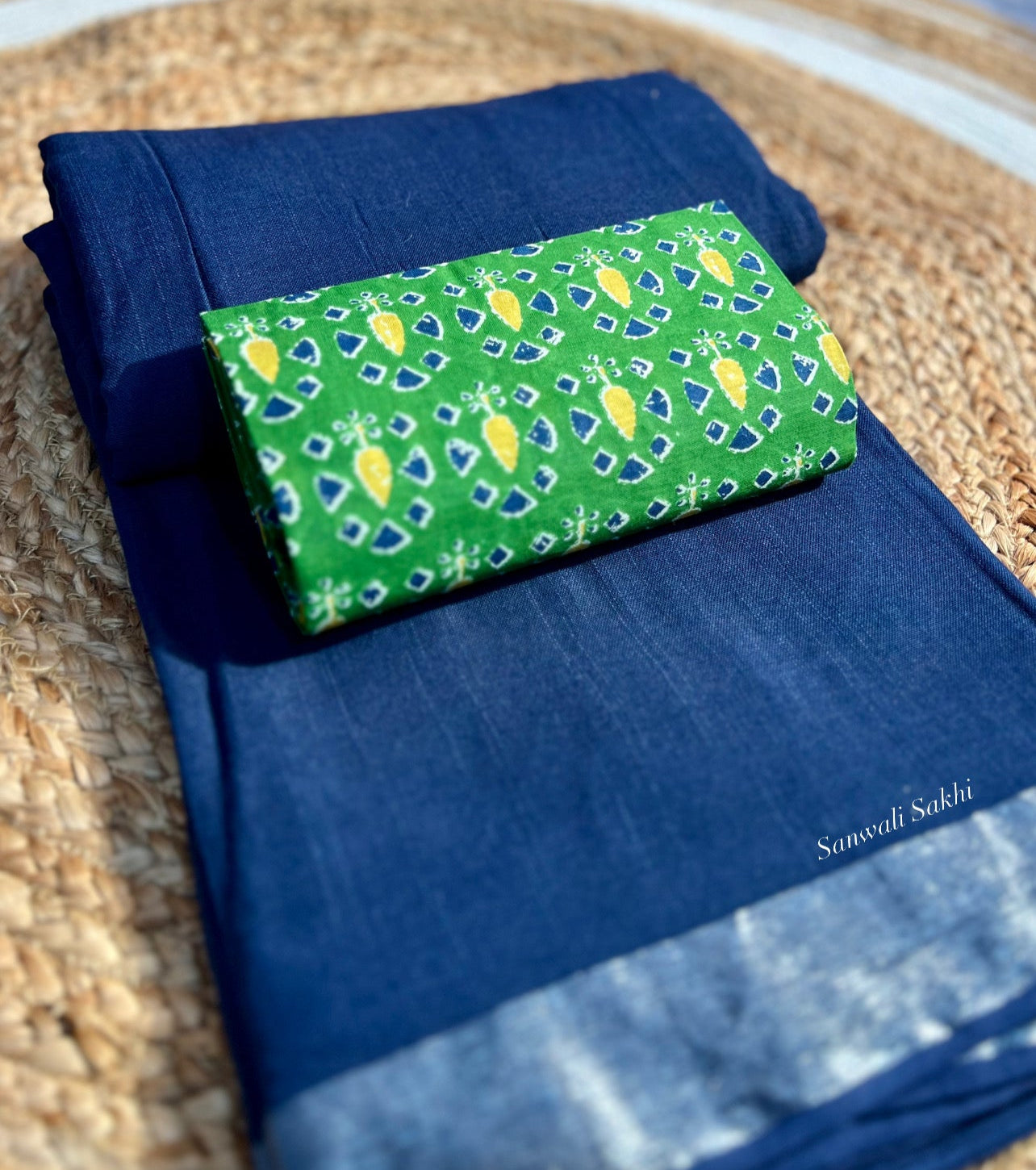 Zari Zubaan- Linen saree collection