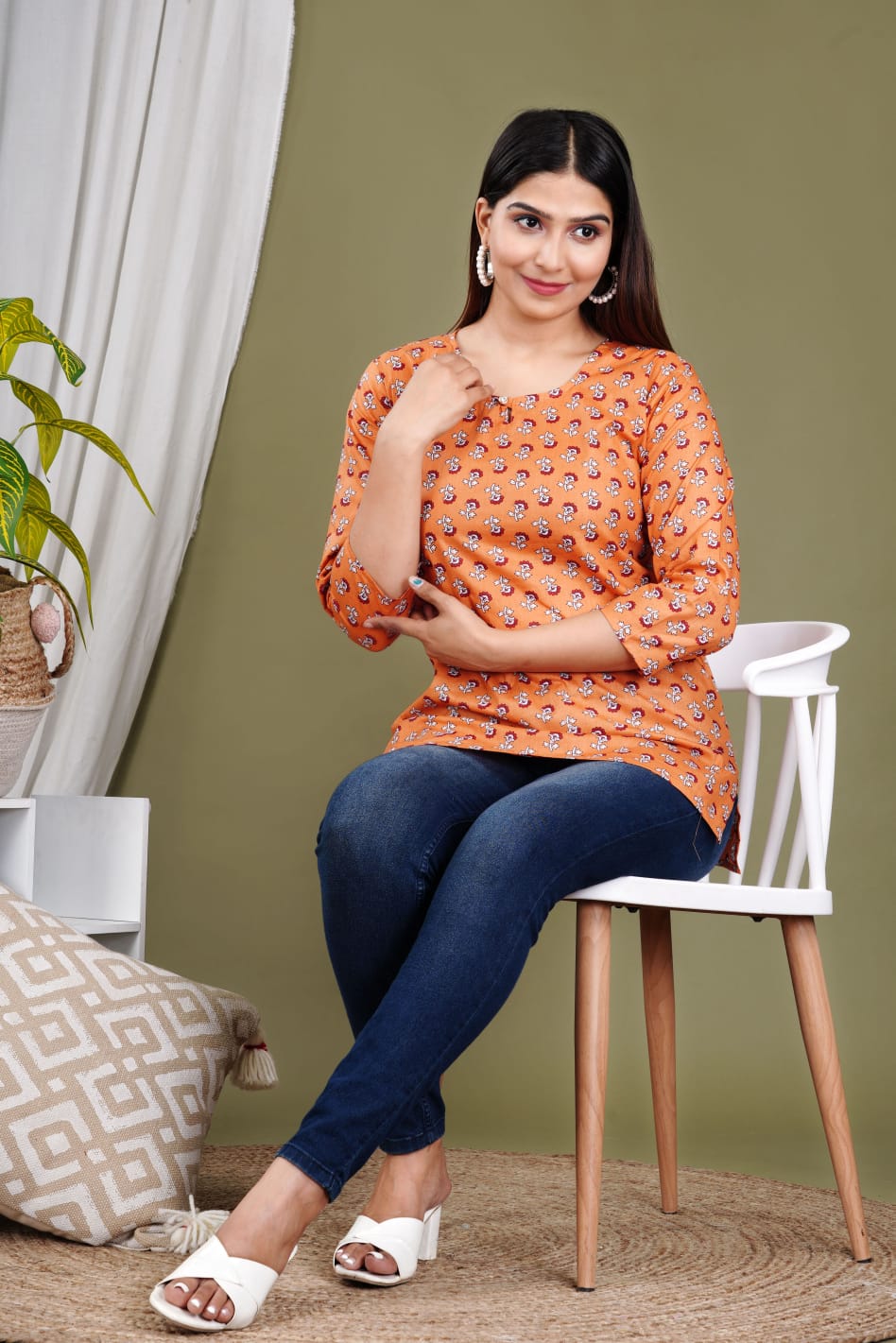 Brown Short kurti