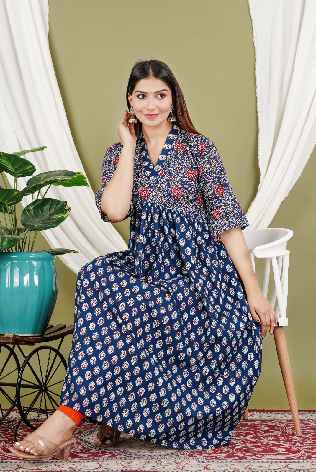 Ajrakh Cotton Dress