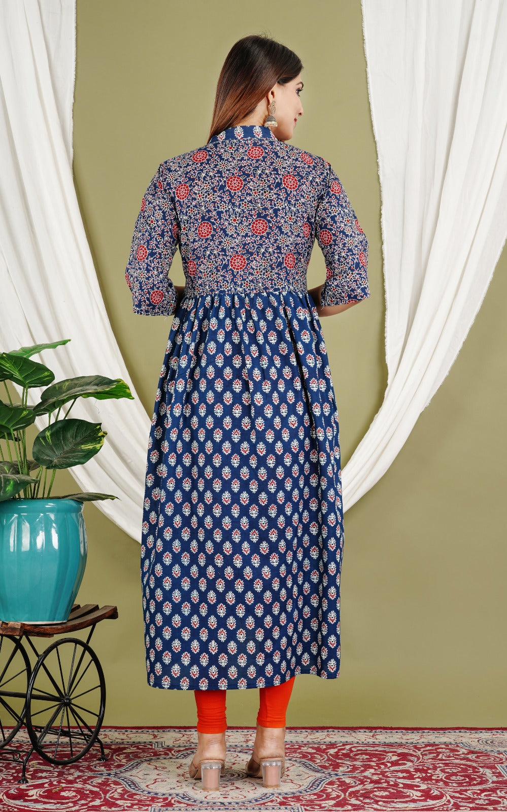 Ajrakh Cotton Dress