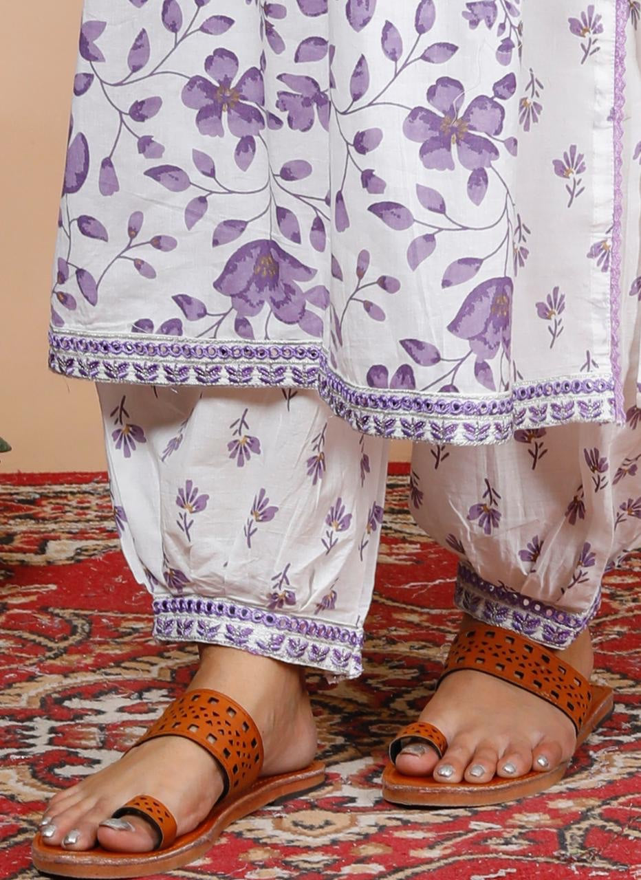 Lavendar Naira Suit